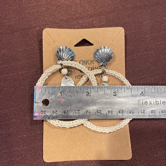 Shell Statement Earrings - Picture 6 of 6